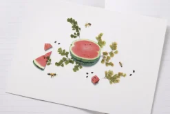 Watermelon Pressed Fruit Sticker