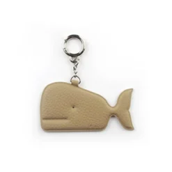 Whale Vegan Leather Key Ring