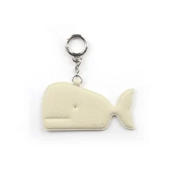 Whale Vegan Leather Key Ring