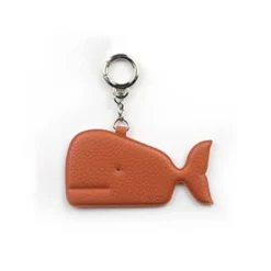 Whale Vegan Leather Key Ring