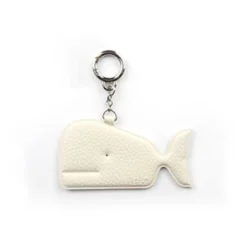 Whale Vegan Leather Key Ring
