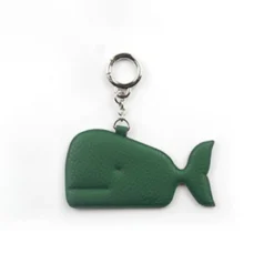 Whale Vegan Leather Key Ring