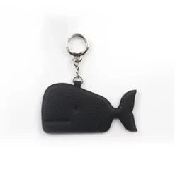 Whale Vegan Leather Key Ring