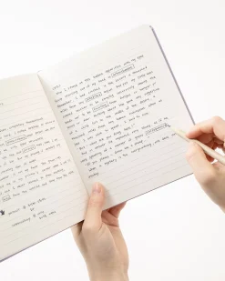 Wide Record Hardcover Lined Notebook v2