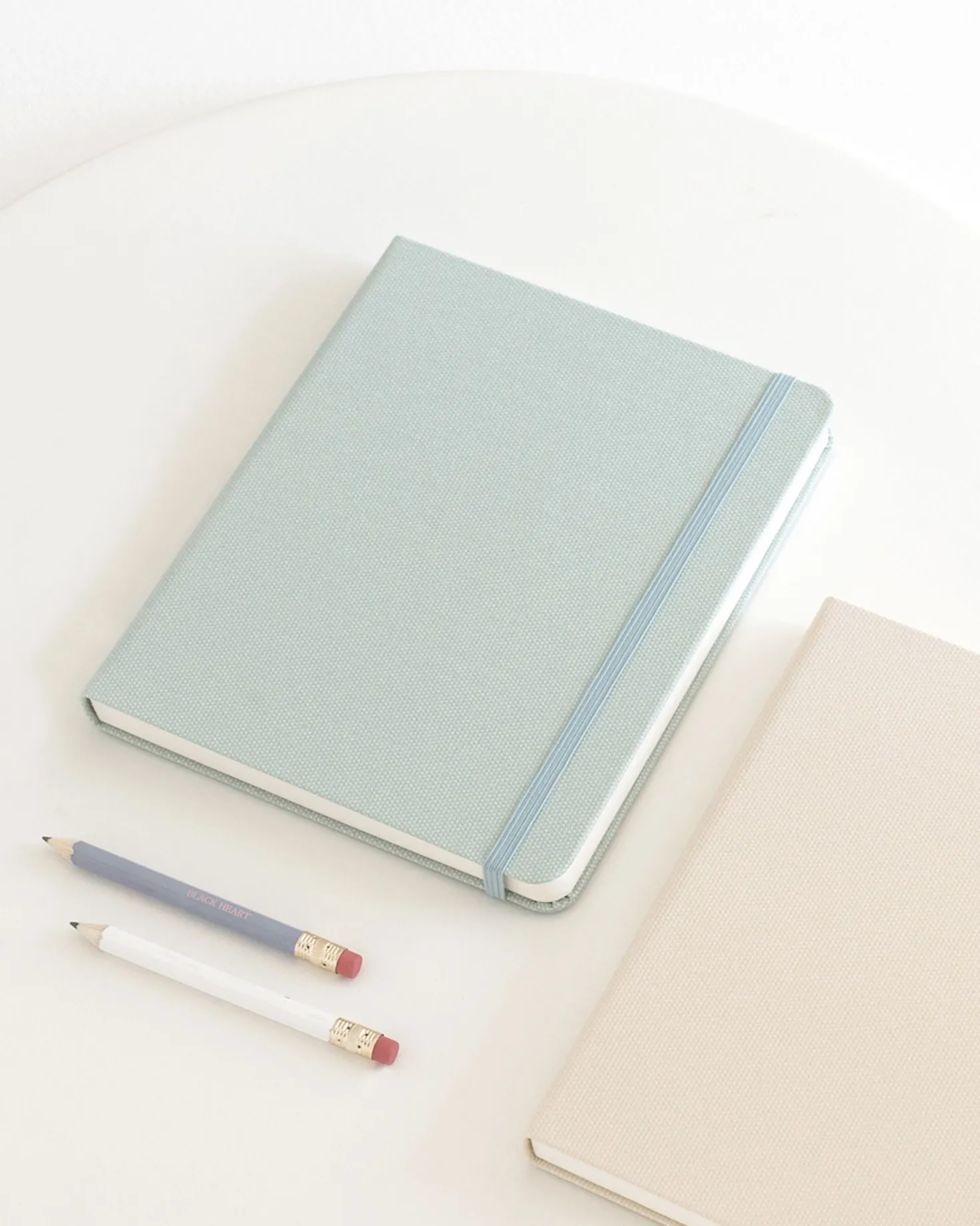 Wide Record Hardcover Plain Notebook v2