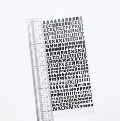 Wiggle Alphabet Slim Sticker