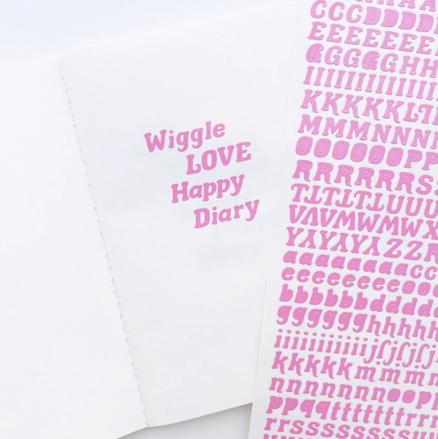 Wiggle Alphabet Slim Sticker