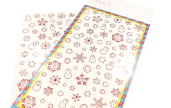 Winter Red Line Deco Sticker