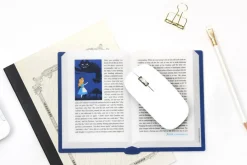 World Literature Opened Book Mouse Pad