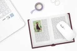 World Literature Opened Book Mouse Pad