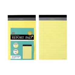 Yellow A5 Ruled Notepad