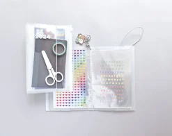 Zipper Sticker Pocket Binder